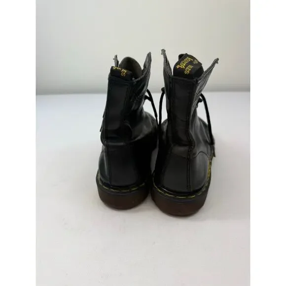 Dr. Martens Black Leather 8 Eye Boots Men’s Size 12 Broken In Grunge Streetwear - Picture 4 of 11